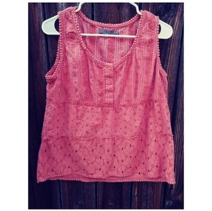 Prana Kendall Eyelet Tank L